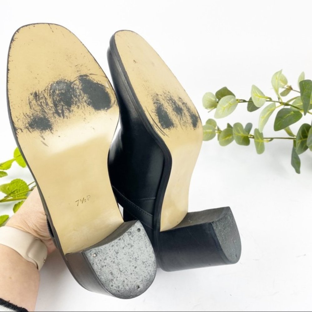 Steve Madden Bootie Square Toe Block Heel In Black - image 6